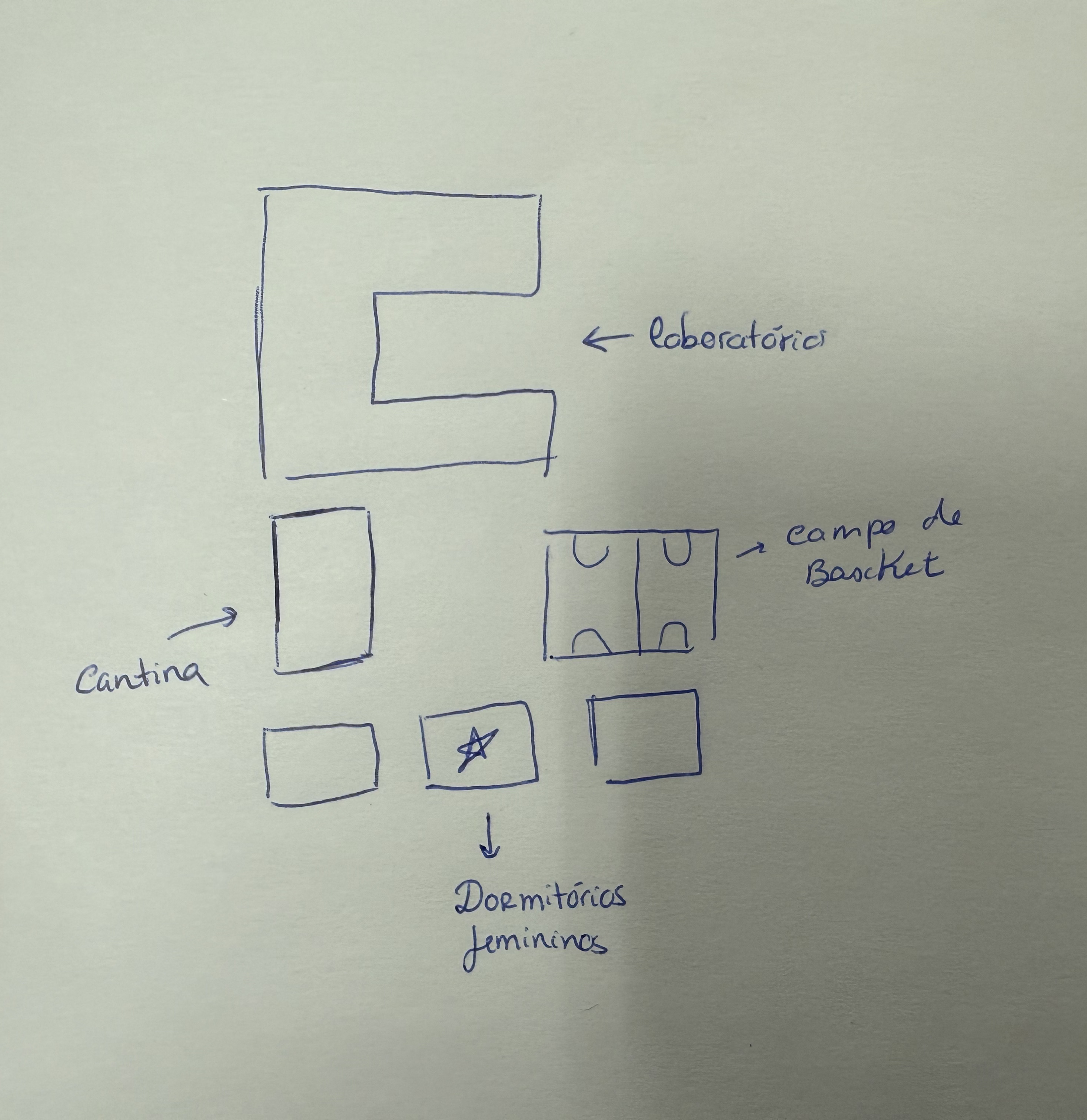 Mapa desenhado à mão