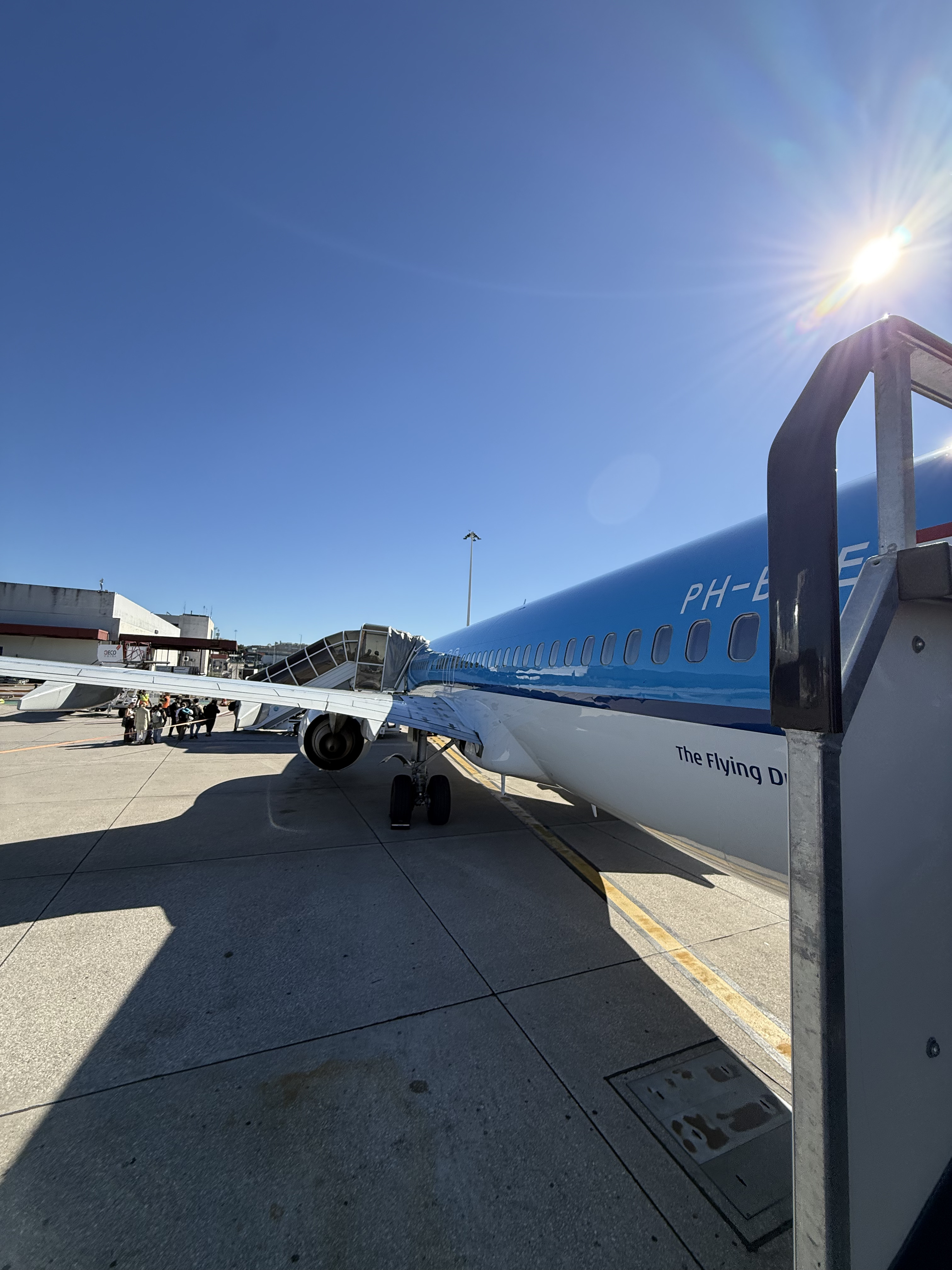 Avião antes da descolagem